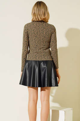 Desenli Bluz Zümrüt Yeşili - Yılın Fırsatı