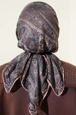 Desenli Demore Latte Serisi Eşarp Asorti 1 - Başörtüsü