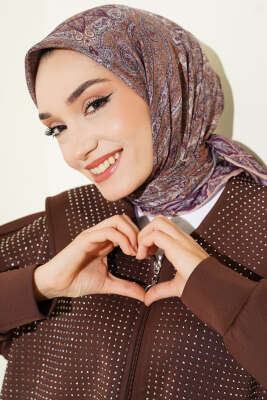 Desenli Demore Latte Serisi Eşarp Asorti 4 - VERTU (NYD TEKSTİL)