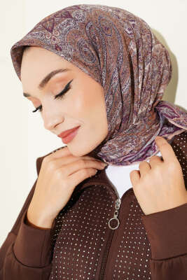 Desenli Demore Latte Serisi Eşarp Asorti 4 - Başörtüsü