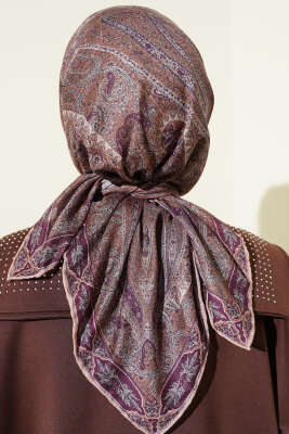 Desenli Demore Latte Serisi Eşarp Asorti 4 - Başörtüsü