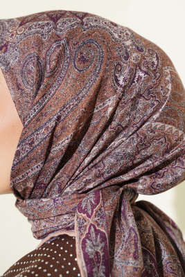 Desenli Demore Latte Serisi Eşarp Asorti 4 - Başörtüsü