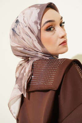 Desenli Demore Latte Serisi Eşarp Asorti 5 - Başörtüsü