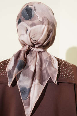 Desenli Demore Latte Serisi Eşarp Asorti 5 - Başörtüsü