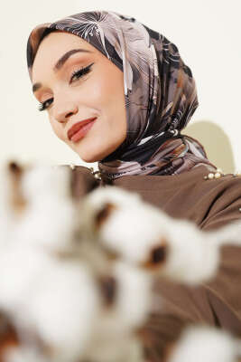 Desenli Demore Latte Serisi Eşarp Asorti 6 - VERTU (NYD TEKSTİL)