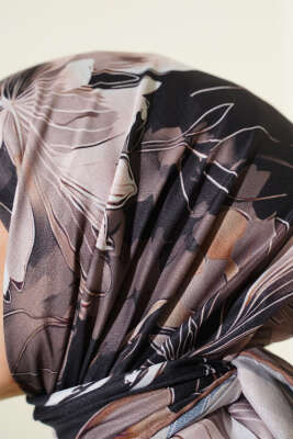 Desenli Demore Latte Serisi Eşarp Asorti 6 - Başörtüsü