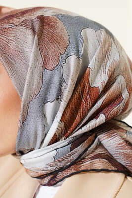 Desenli Demore Latte Serisi Eşarp Asorti 7 - Başörtüsü