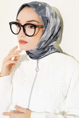 Desenli Demore Siyah Serisi Eşarp Asorti 4 