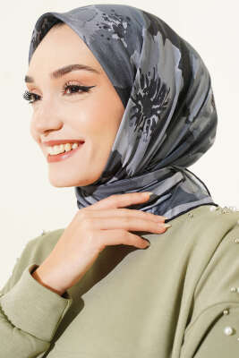 Desenli Demore Siyah Serisi Eşarp Asorti 9 - VERTU (NYD TEKSTİL)