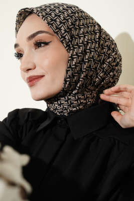 Desenli Flamu Cotton Eşarp Asorti 11 - Başörtüsü