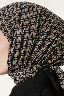 Desenli Flamu Cotton Eşarp Asorti 11 - Başörtüsü