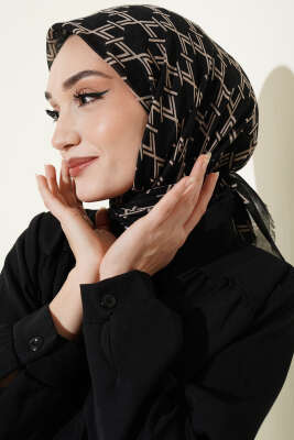 Desenli Flamu Cotton Eşarp Asorti 12 - SİNEM EŞARP