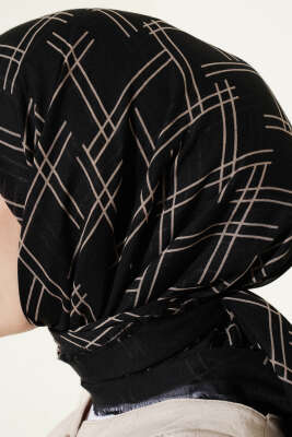 Desenli Flamu Cotton Eşarp Asorti 7 - Başörtüsü