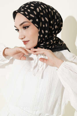 Desenli Flamu Cotton Eşarp Asorti 8 - Başörtüsü