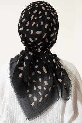 Desenli Flamu Cotton Eşarp Asorti 8 - Başörtüsü