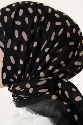 Desenli Flamu Cotton Eşarp Asorti 8 - Başörtüsü