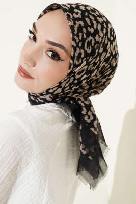 Desenli Flamu Cotton Eşarp Asorti 9 - Başörtüsü