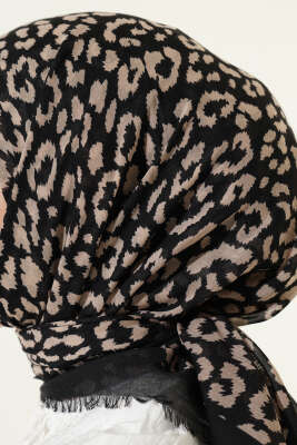 Desenli Flamu Cotton Eşarp Asorti 9 - Başörtüsü