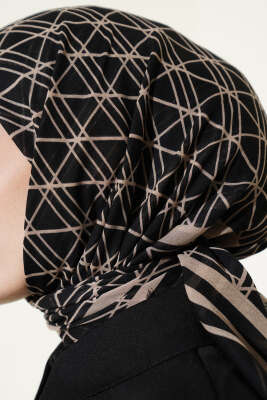 Desenli Flamu Cotton Eşarp Asorti 1 - Başörtüsü