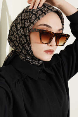 Desenli Flamu Cotton Eşarp Asorti 2 - Başörtüsü