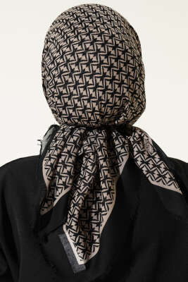 Desenli Flamu Cotton Eşarp Asorti 2 - Başörtüsü