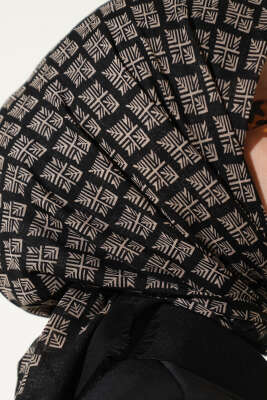 Desenli Flamu Cotton Eşarp Asorti 2 - Başörtüsü