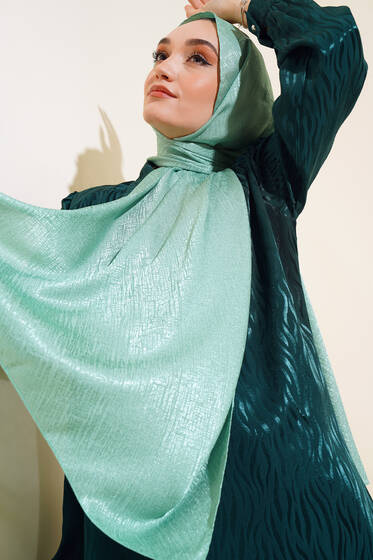 Desenli Jakar Melisa Şal Benetton - 103 - Düz Şal