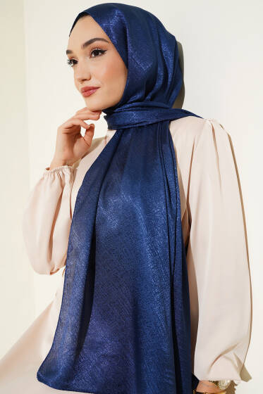 Desenli Jakar Melisa Şal Parlement -60 - Başörtüsü