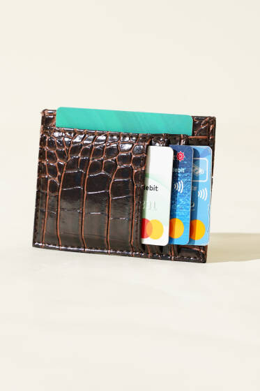 Desenli Kartlık Acı Kahve - Cüzdan&Kartlık