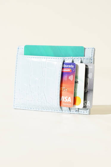 Desenli Kartlık Bebe Mavi - Cüzdan&Kartlık