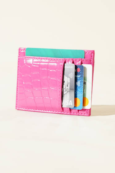 Desenli Kartlık Fusya - Cüzdan&Kartlık