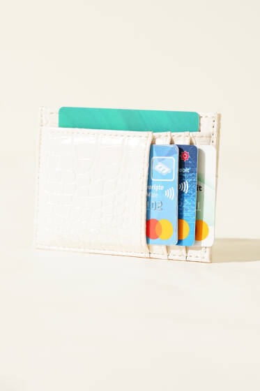 Desenli Kartlık Krem - Cüzdan&Kartlık