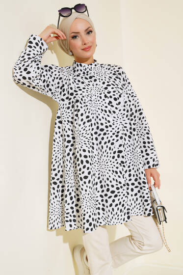 Desenli Kat Gömlek Siyah - Gömlek