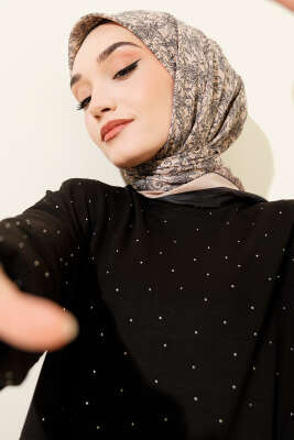 Desenli Latte Serisi Eşarp Asorti 10 