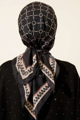 Desenli Latte Serisi Eşarp Asorti 11 - Başörtüsü