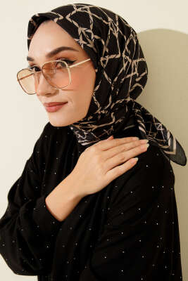 Desenli Latte Serisi Eşarp Asorti 12 - Başörtüsü