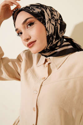 Desenli Latte Serisi Eşarp Asorti 3 - Başörtüsü