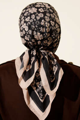 Desenli Latte Serisi Eşarp Asorti 6 - Başörtüsü