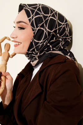 Desenli Latte Serisi Eşarp Asorti 7 - Başörtüsü