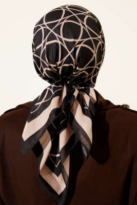 Desenli Latte Serisi Eşarp Asorti 7 - Başörtüsü