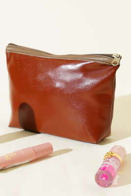 Desenli Makyaj Çantası Asorti - Makyaj Aksesuarları