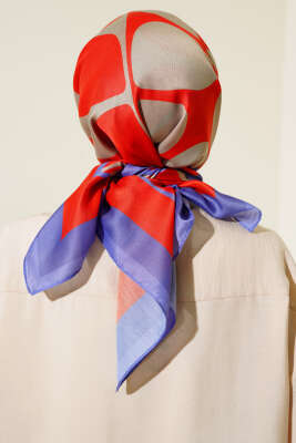 Desenli Microsoft Eşarp Kiremit - Yılın Fırsatı