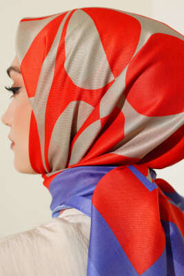 Desenli Microsoft Eşarp Kiremit - Yılın Fırsatı