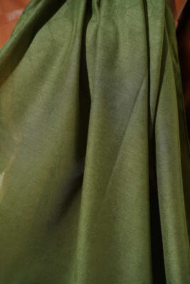 Desenli Monogram Şal Haki - Başörtüsü