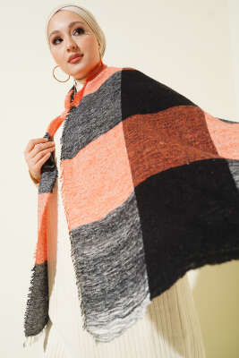 Desenli Omuz Şalı Yavru Ağzı - Omuz Şalı