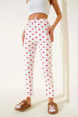 Desenli Pijama Beyaz - Pijama