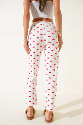 Desenli Pijama Beyaz - Pijama