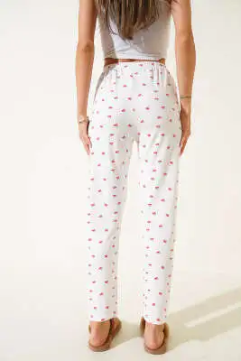 Desenli Pijama Kiraz Çiçegi - Pijama