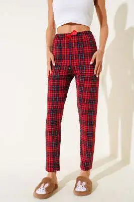 Desenli Pijama Kırmızı - Pijama
