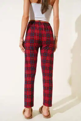 Desenli Pijama Kırmızı - Pijama